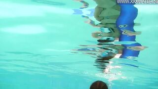 Swimming pool orgasms and masturbations by Minnie Manga