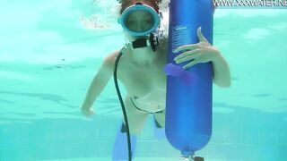Swimming pool orgasms and masturbations by Minnie Manga