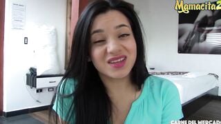 CarneDelMercado - Juliana Davila Hottie Hispanic Colombiana Dark Haired Gets Picked Up For A Quick Nailed - MAMACITAZ