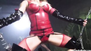 Cindy Behr dom business man into the dungeon he submits