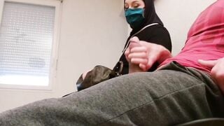 Pervert doctor slips a concealed camera into his waiting room, this muslim thot will be caught red-handed with empty French ball