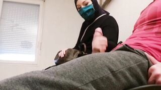 Pervert doctor slips a concealed camera into his waiting room, this muslim thot will be caught red-handed with empty French ball