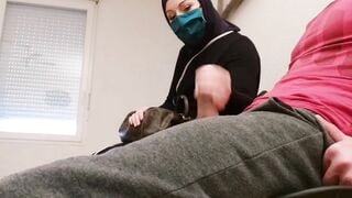 Pervert doctor slips a concealed camera into his waiting room, this muslim thot will be caught red-handed with empty French ball