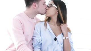 Filthy Flix - Nerdy music fan Roxy Lips anal inside glasses