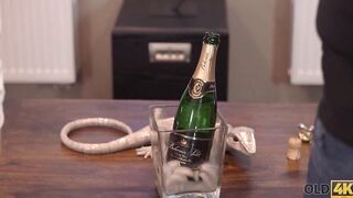 OLD4K Tender sex of older dude and young belle starts with cunnilingus