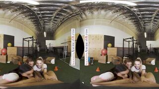 Personal coach gets lucky with his 3 Bae, adorable college clients Aiden Ashley, Jazmin Luv, and Lily Larimar!