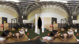 Personal coach gets lucky with his 3 Bae, adorable college clients Aiden Ashley, Jazmin Luv, and Lily Larimar!