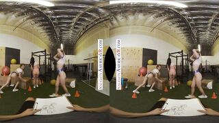 Personal coach gets lucky with his 3 Bae, adorable college clients Aiden Ashley, Jazmin Luv, and Lily Larimar!