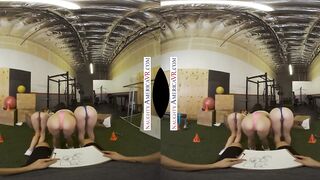 Personal coach gets lucky with his 3 Bae, adorable college clients Aiden Ashley, Jazmin Luv, and Lily Larimar!
