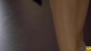 OLD4K Tender sex of older bro and young belle starts with cunnilingus