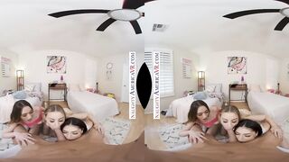 Erotic America - The girls decide to got sensual inside their dorm room and they are inside for a surprise!