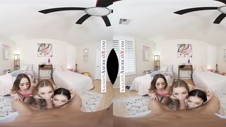 Erotic America - The girls decide to got sensual inside their dorm room and they are inside for a surprise!