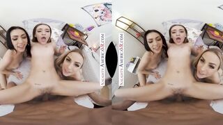 Erotic America - The girls decide to got sensual inside their dorm room and they are inside for a surprise!