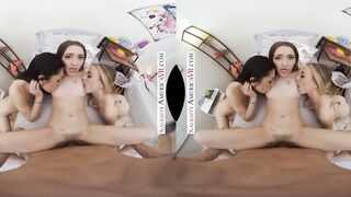 Erotic America - The girls decide to got sensual inside their dorm room and they are inside for a surprise!