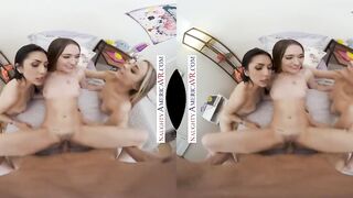 Erotic America - The girls decide to got sensual inside their dorm room and they are inside for a surprise!