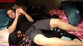 Spying on Cutie Teens Step-Sister Bailey Base While She Showers