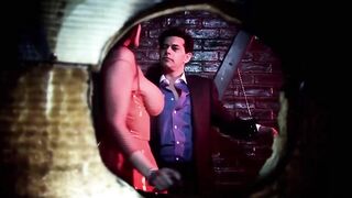 Carmella Bing dungeon submission rubber and stocking big titted cougar