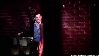 Carmella Bing dungeon submission rubber and stocking big titted cougar