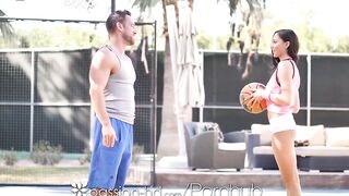 PASSION-HD Dark Haired Basketball Fan Plowed On March Madness