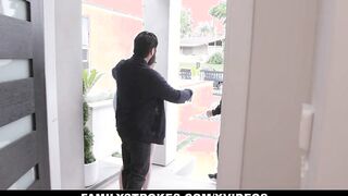 Family Grind - Freaky Stepdad Made His Step Daughter Bend Down And Slap Her Nice Butt