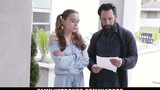 Family Grind - Freaky Stepdad Made His Step Daughter Bend Down And Slap Her Nice Butt