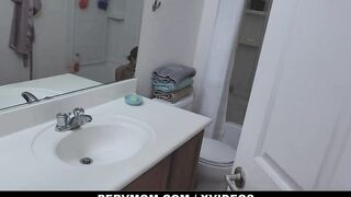 PervMom - Huge Boobs cougar Kat Dior Gave Into To Her Stepsons Luscious Sensual Fantasies
