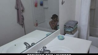 PervMom - Huge Boobs cougar Kat Dior Gave Into To Her Stepsons Luscious Sensual Fantasies