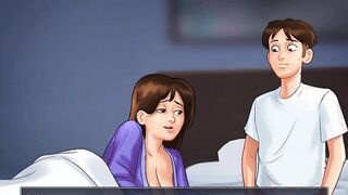 Summertime Saga: StepMom Doing Sexual Things With Her StepSon Inside Her Bed-Ep 178