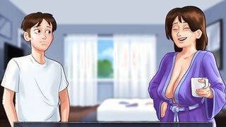 Summertime Saga: StepMom Doing Sexual Things With Her StepSon Inside Her Bed-Ep 178