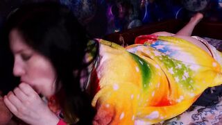 Thin 19 year old deepthroats and jizzed on lips