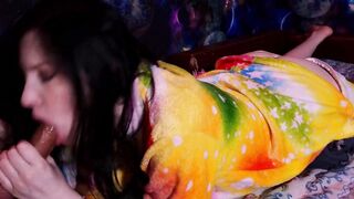Thin 19 year old deepthroats and jizzed on lips