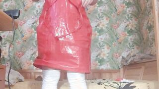 Hot bitch inside rubber