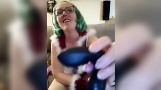 Ginger hotwife masturbating on live stream squirts inside husbands mouth