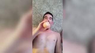 FUCKING HER TWAT WITH HUGEST TOY INSIDE MY MOUTH TOMWOODS2020