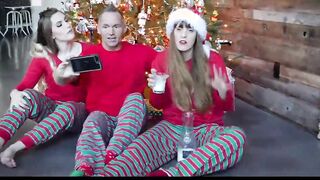 Daughter Has Christmas Morning Sex with Her Long Penis Daddy