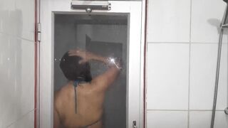 THE SEXUAL milf HOTTIE SHOWS HER SOAK FOOT WHEN GETTING OUT OF THE SAUNA