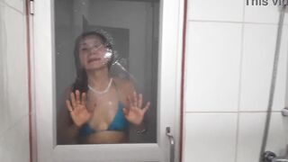 THE SEXUAL milf HOTTIE SHOWS HER SOAK FOOT WHEN GETTING OUT OF THE SAUNA