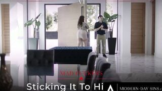 MODERN-DAY SINS - Nervous Teenie Fucks His Bully's SEXY cougar STEPMOM Natasha Nice! LONG BOUNCING MELONS!