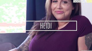 AMATEUR EUROPEAN - (Heidi Van Vulgar & Ryan Bones) Big Titted Canadian mom Hard Boned By A Muscle Inked Stud
