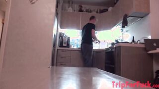 I went to her home again and cum in into front of her hubby again