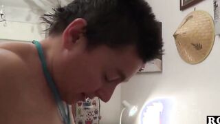 The super sexy Roman loves to suck young rough dicks