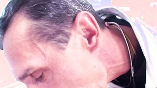 Mature Ugly Gynecologist tricked 18 Yo to Banged into Doctors Office