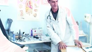 Mature Ugly Gynecologist tricked 18 Yo to Banged into Doctors Office