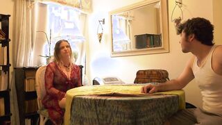 stepmom is leaving her hubby and lets stepson have sex with her