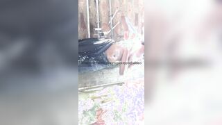 Indian aunty public bathing sinhala kella