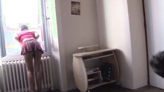 Homemade Anal Lessons For This Dark Hair Teens # two