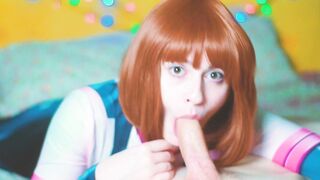 Tiny hooters Ochako Uraraka punished by Classmate - Spooky Boogie Cosplay Anal Cartoon My Hero Academia