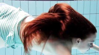 Tight vagina goddess Salaka Ribkina underwater