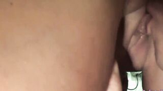 Roberta Farnese on a motorcycle gets fuck by all the mechanics
