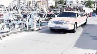 Roberta Farnese's limo and the 2 dicks to banged!